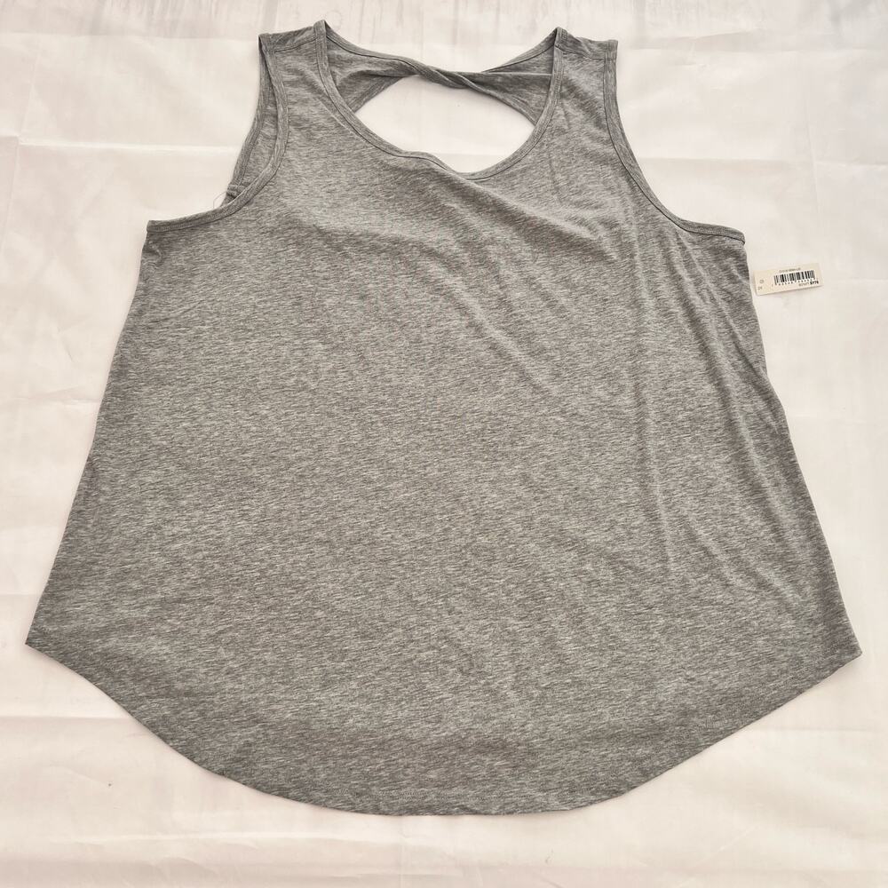 Core 10  Women Soft Cotton Open Back Sleeveless Yoga Tank 2XL